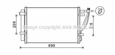 AVA QUALITY COOLING kaa5147d -  Конденсатор, кондиционер
